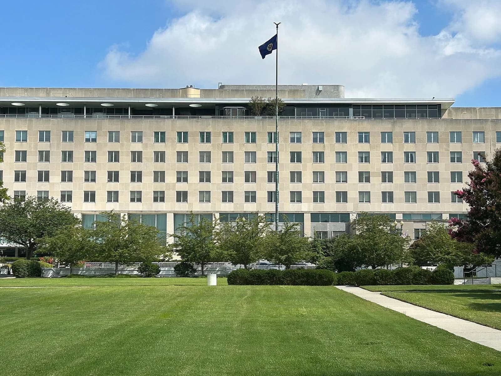 The Harry S Truman Building in Washington, the State Department's headquarters, which publishes the visa bulletin