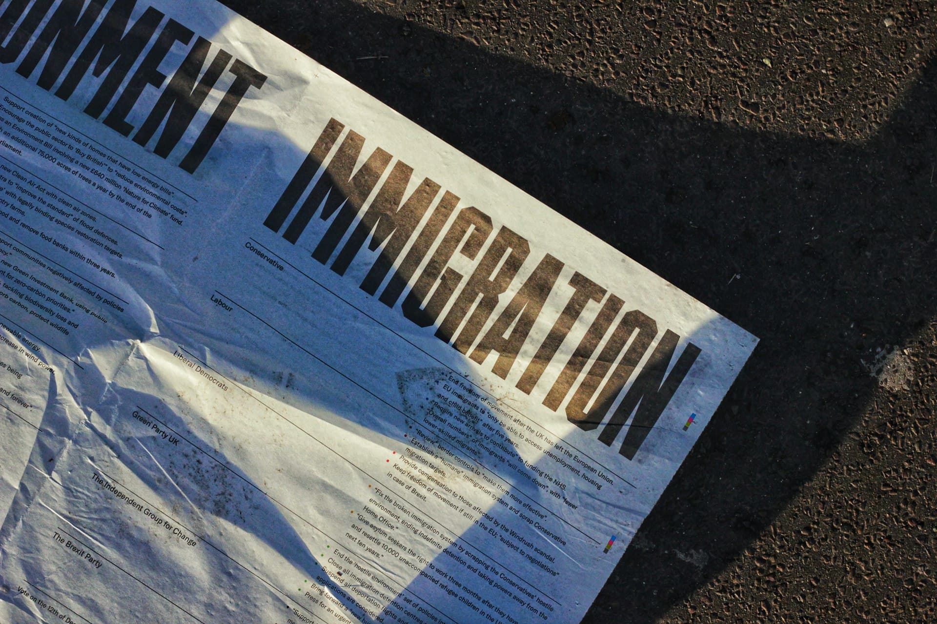 Immigration documents and legal paperwork on an attorney's desk