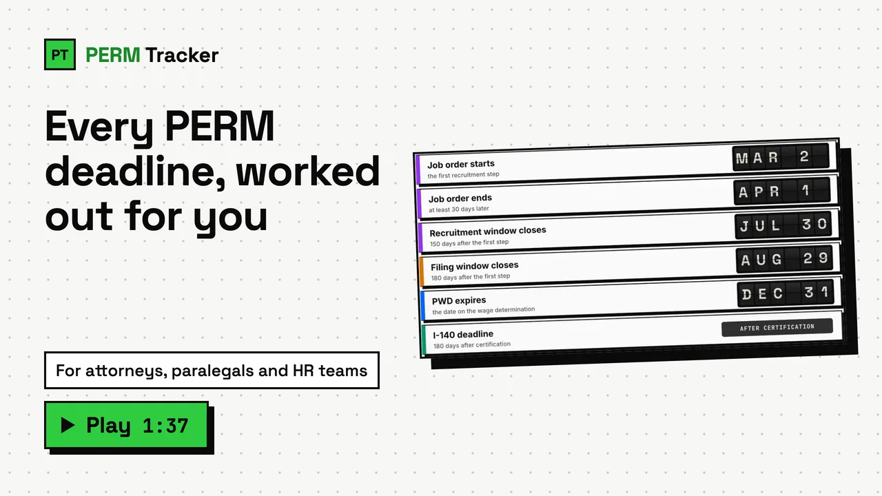 PERM Tracker: Free PERM Case Status and Processing Times